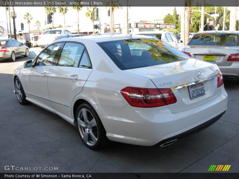 Arctic White / Black 2011 Mercedes-Benz E 350 Sedan