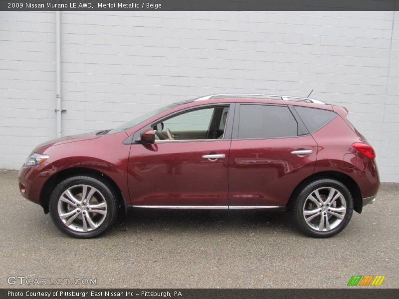  2009 Murano LE AWD Merlot Metallic
