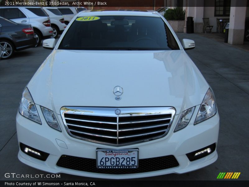 Arctic White / Black 2011 Mercedes-Benz E 350 Sedan