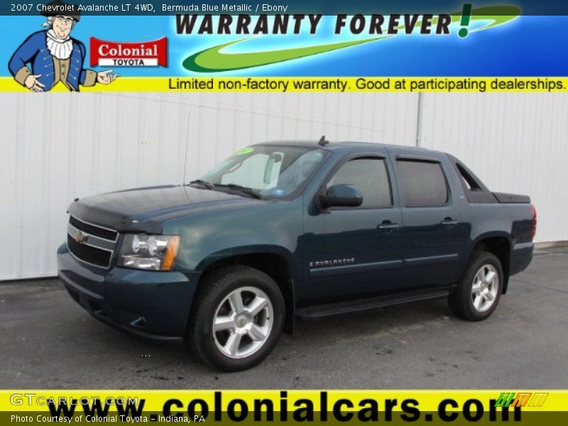 Bermuda Blue Metallic / Ebony 2007 Chevrolet Avalanche LT 4WD