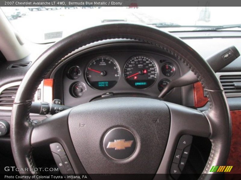 Bermuda Blue Metallic / Ebony 2007 Chevrolet Avalanche LT 4WD
