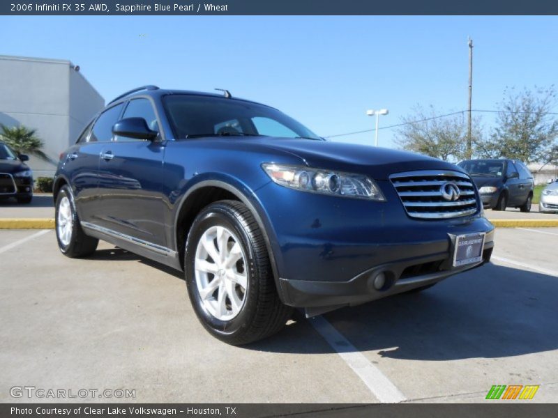 Sapphire Blue Pearl / Wheat 2006 Infiniti FX 35 AWD
