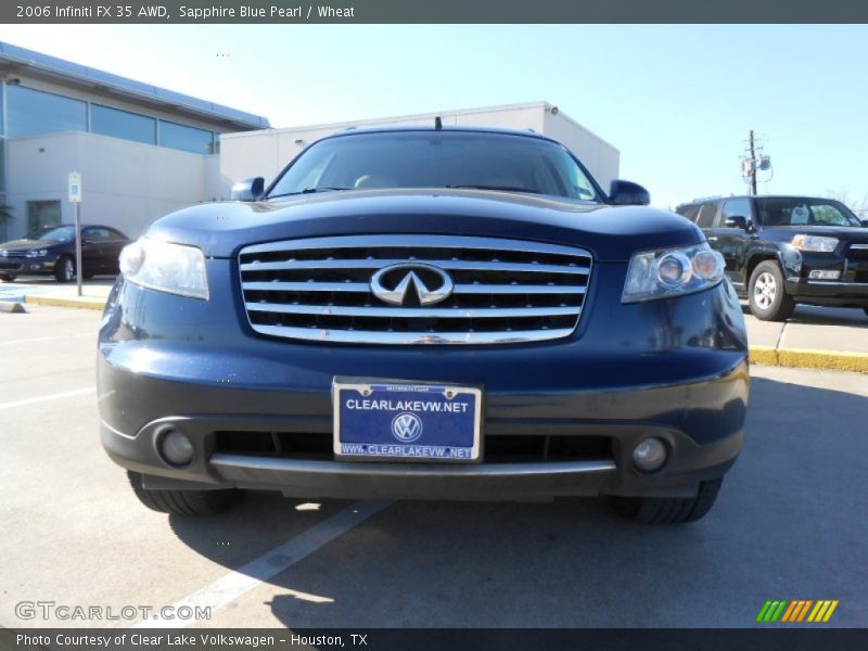Sapphire Blue Pearl / Wheat 2006 Infiniti FX 35 AWD