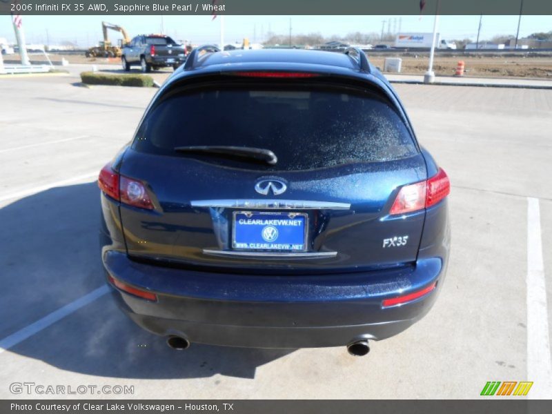 Sapphire Blue Pearl / Wheat 2006 Infiniti FX 35 AWD