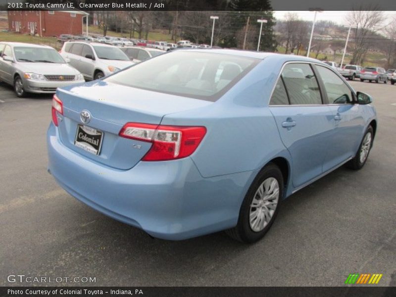Clearwater Blue Metallic / Ash 2012 Toyota Camry LE
