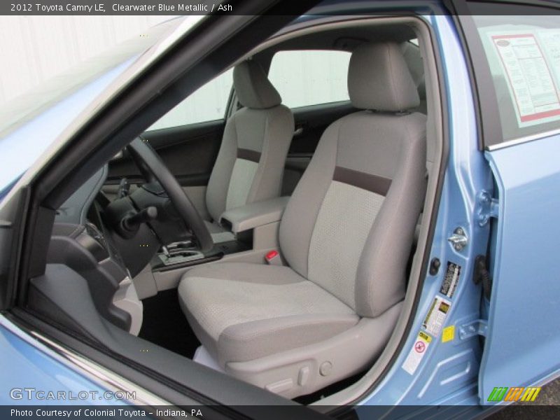 Clearwater Blue Metallic / Ash 2012 Toyota Camry LE