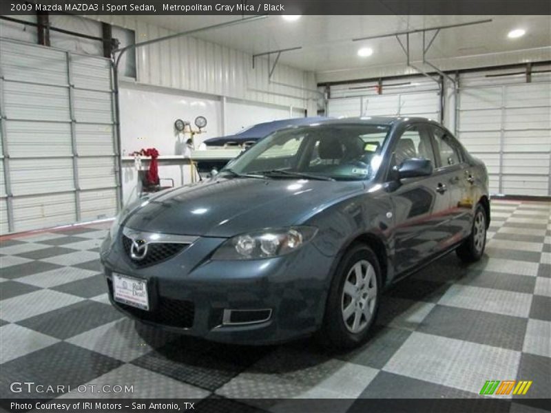 Metropolitan Gray Mica / Black 2009 Mazda MAZDA3 i Sport Sedan