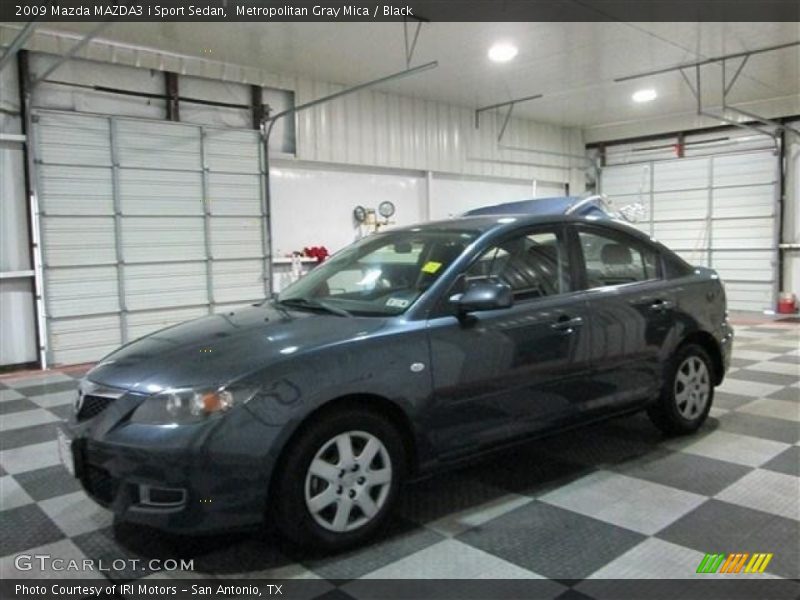 Metropolitan Gray Mica / Black 2009 Mazda MAZDA3 i Sport Sedan