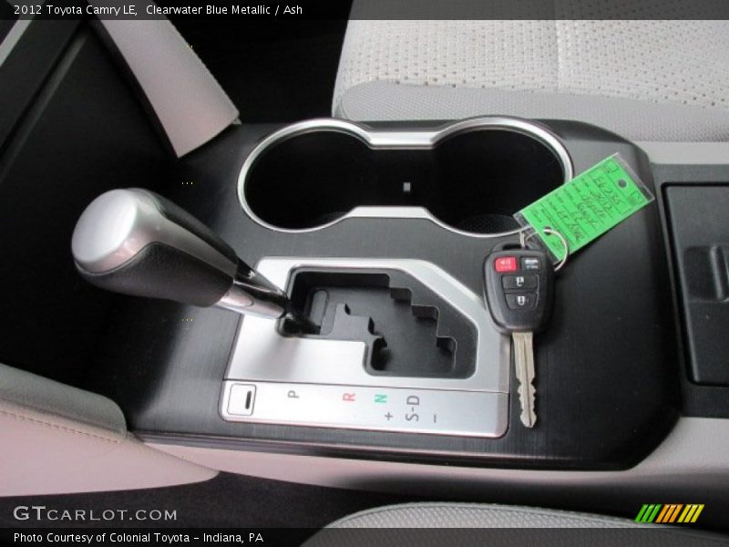 Clearwater Blue Metallic / Ash 2012 Toyota Camry LE