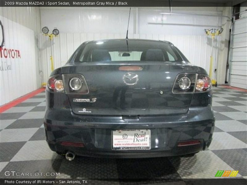 Metropolitan Gray Mica / Black 2009 Mazda MAZDA3 i Sport Sedan