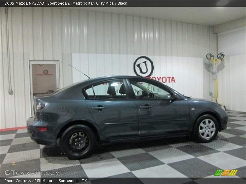 Metropolitan Gray Mica / Black 2009 Mazda MAZDA3 i Sport Sedan