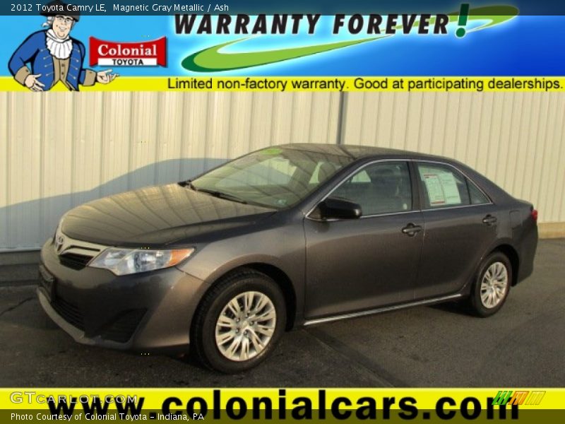 Magnetic Gray Metallic / Ash 2012 Toyota Camry LE