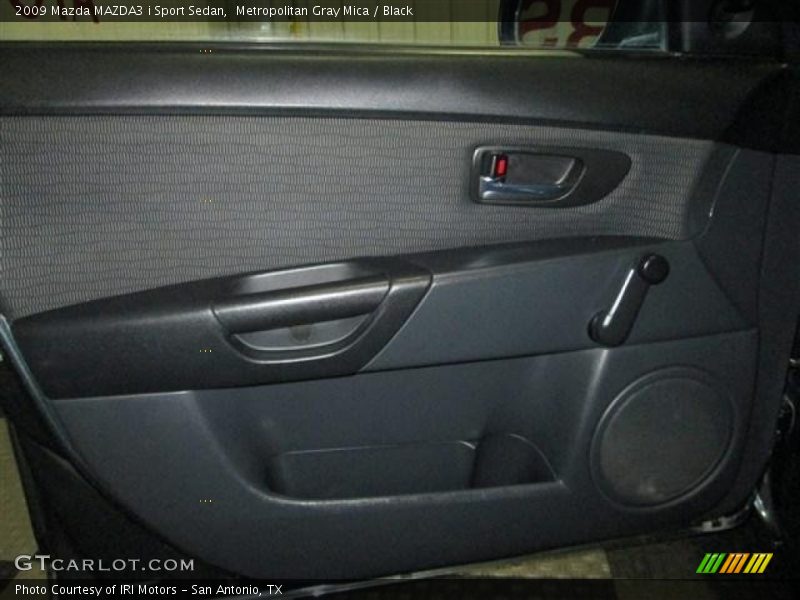 Metropolitan Gray Mica / Black 2009 Mazda MAZDA3 i Sport Sedan