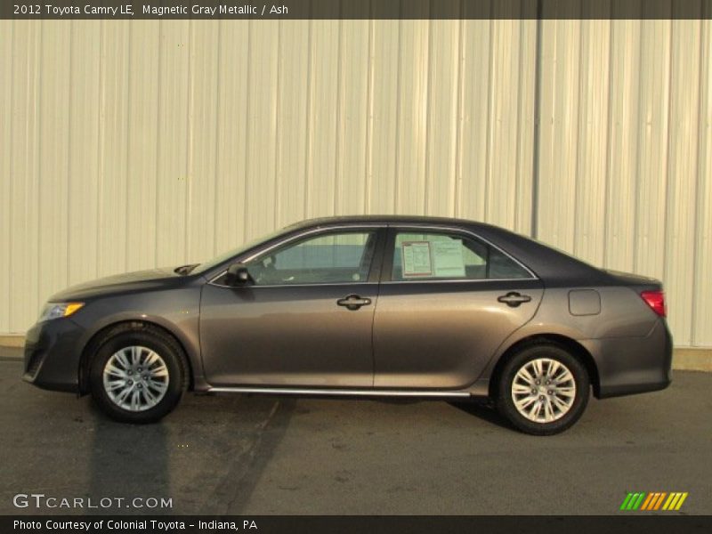 Magnetic Gray Metallic / Ash 2012 Toyota Camry LE