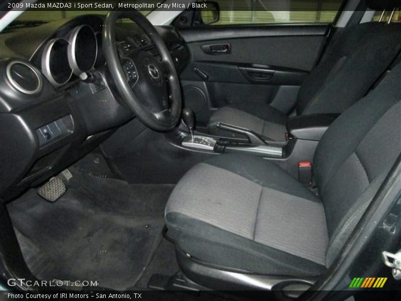 Metropolitan Gray Mica / Black 2009 Mazda MAZDA3 i Sport Sedan