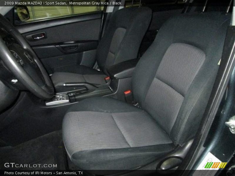 Metropolitan Gray Mica / Black 2009 Mazda MAZDA3 i Sport Sedan
