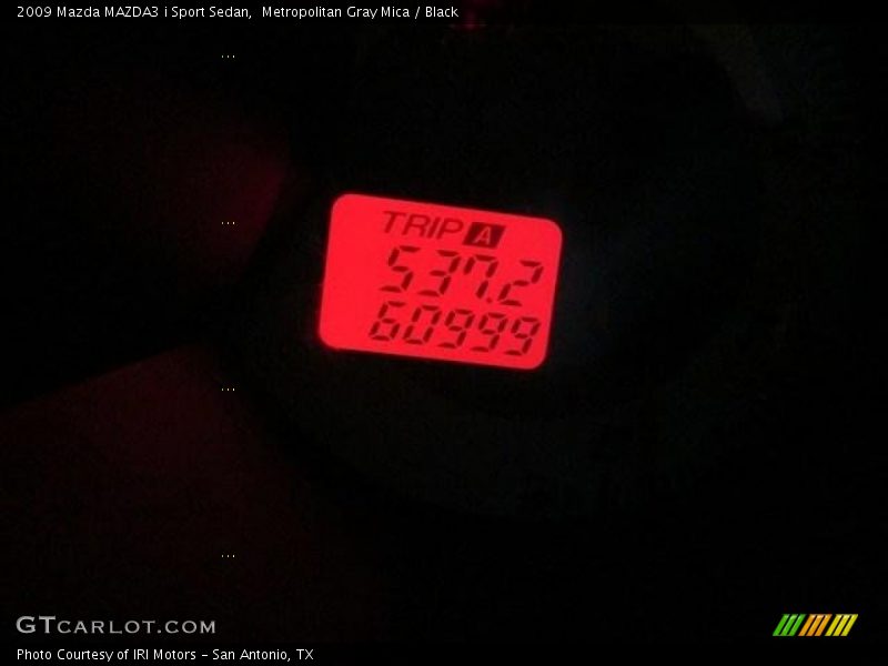 Metropolitan Gray Mica / Black 2009 Mazda MAZDA3 i Sport Sedan