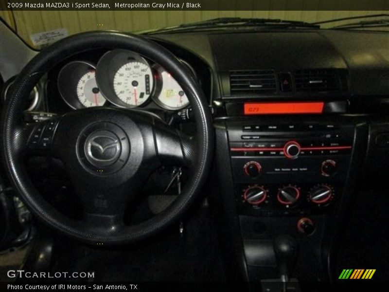Metropolitan Gray Mica / Black 2009 Mazda MAZDA3 i Sport Sedan