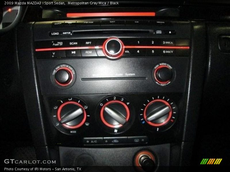 Metropolitan Gray Mica / Black 2009 Mazda MAZDA3 i Sport Sedan