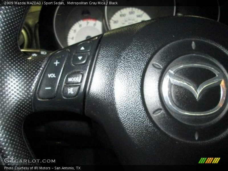 Metropolitan Gray Mica / Black 2009 Mazda MAZDA3 i Sport Sedan