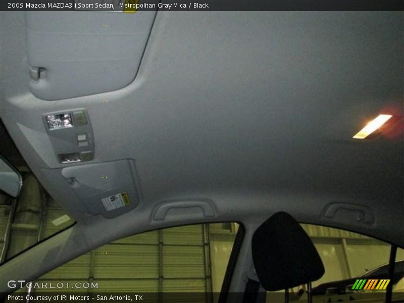 Metropolitan Gray Mica / Black 2009 Mazda MAZDA3 i Sport Sedan
