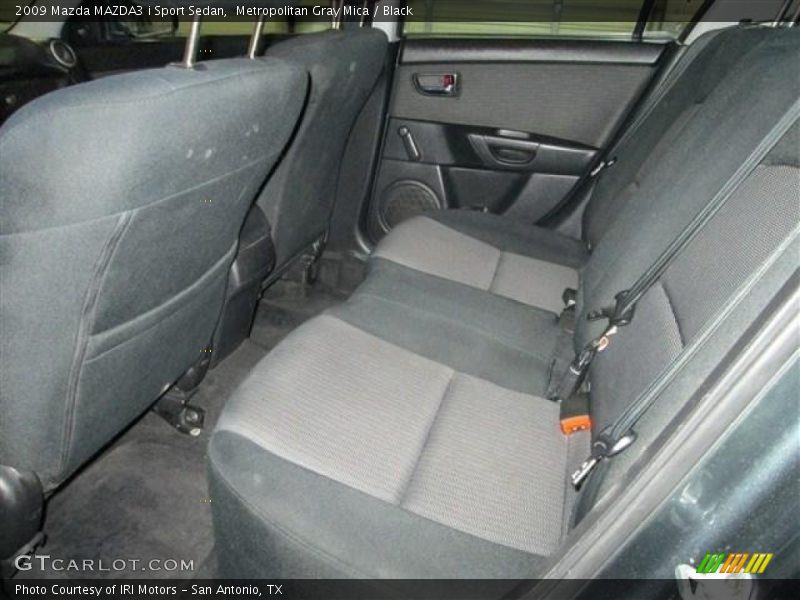 Metropolitan Gray Mica / Black 2009 Mazda MAZDA3 i Sport Sedan