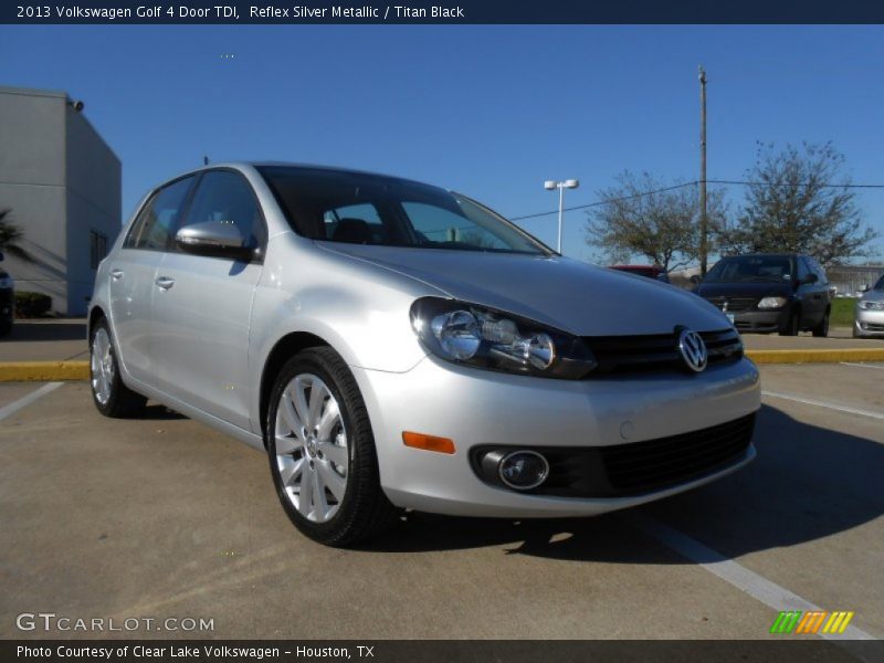 Reflex Silver Metallic / Titan Black 2013 Volkswagen Golf 4 Door TDI