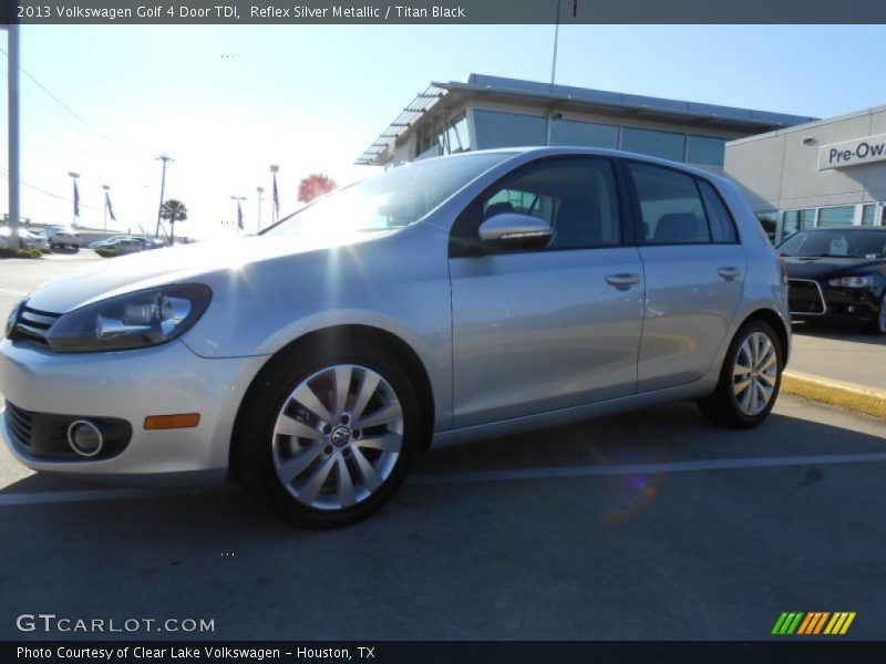 Reflex Silver Metallic / Titan Black 2013 Volkswagen Golf 4 Door TDI