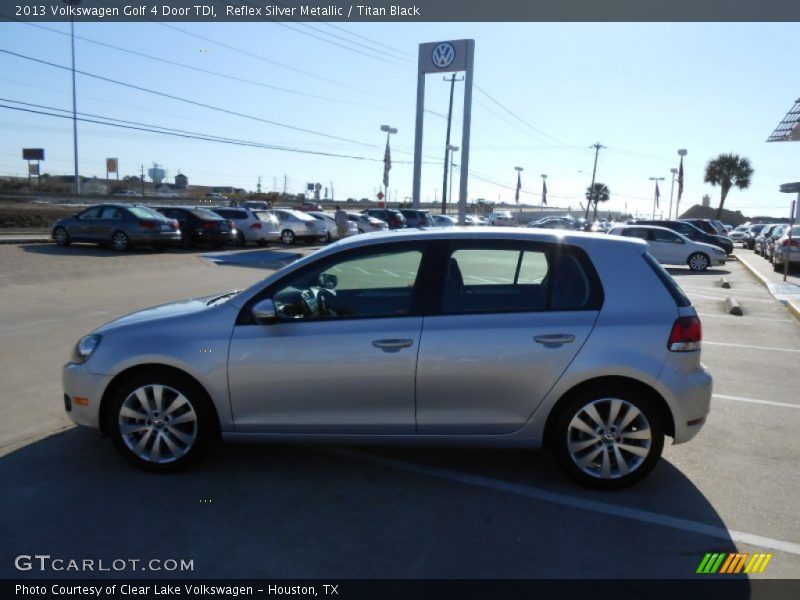 Reflex Silver Metallic / Titan Black 2013 Volkswagen Golf 4 Door TDI