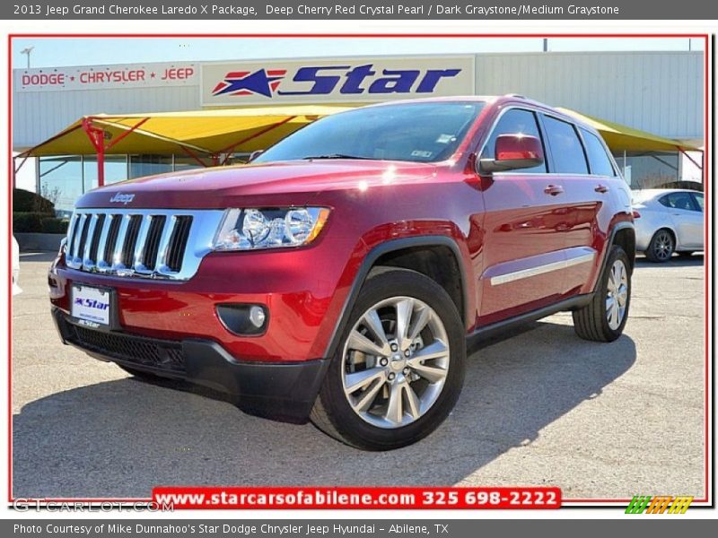 Deep Cherry Red Crystal Pearl / Dark Graystone/Medium Graystone 2013 Jeep Grand Cherokee Laredo X Package