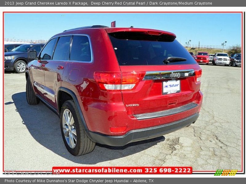 Deep Cherry Red Crystal Pearl / Dark Graystone/Medium Graystone 2013 Jeep Grand Cherokee Laredo X Package