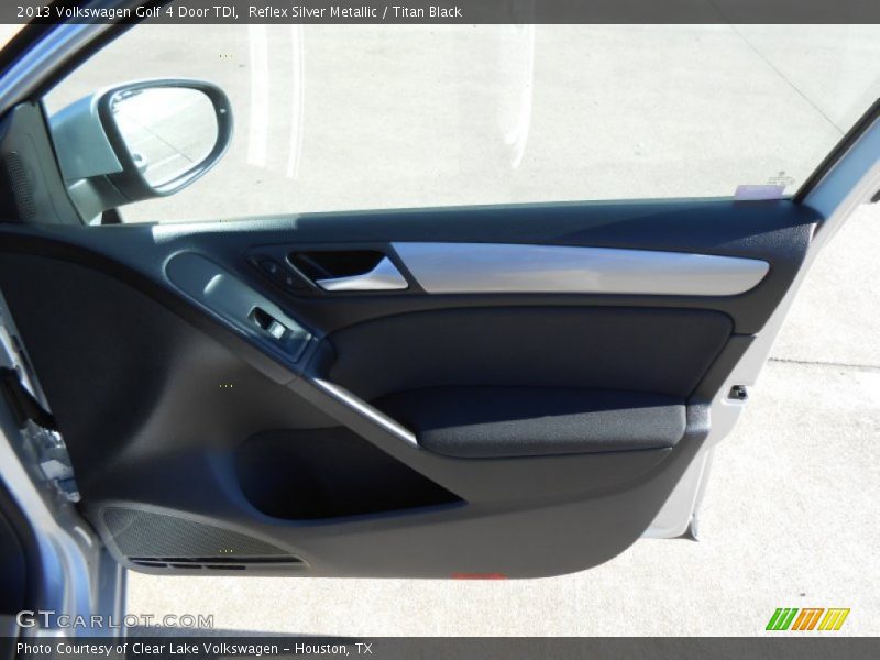 Reflex Silver Metallic / Titan Black 2013 Volkswagen Golf 4 Door TDI
