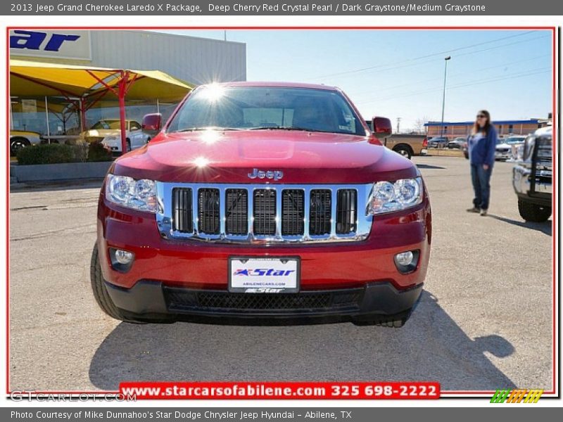 Deep Cherry Red Crystal Pearl / Dark Graystone/Medium Graystone 2013 Jeep Grand Cherokee Laredo X Package