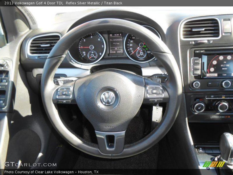 Reflex Silver Metallic / Titan Black 2013 Volkswagen Golf 4 Door TDI