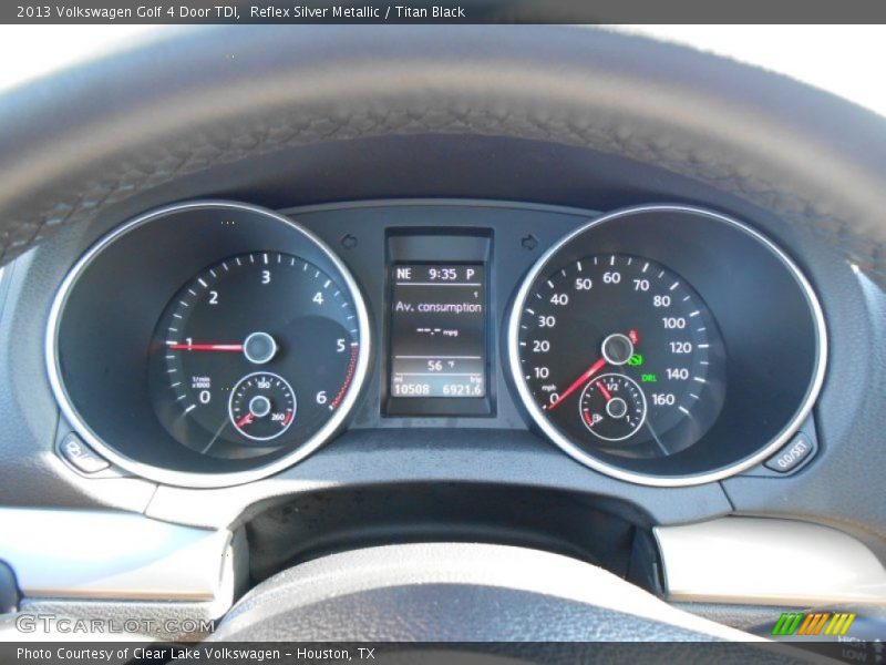 Reflex Silver Metallic / Titan Black 2013 Volkswagen Golf 4 Door TDI