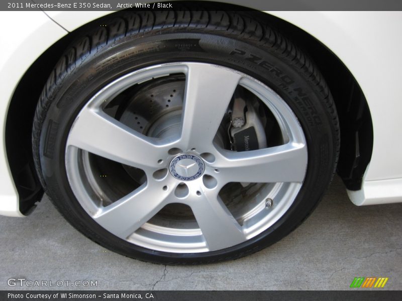 Arctic White / Black 2011 Mercedes-Benz E 350 Sedan