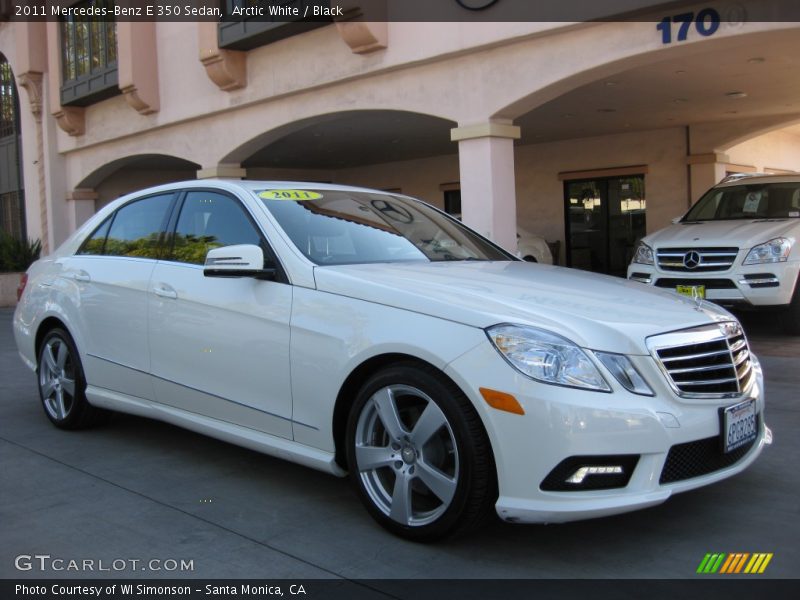 Arctic White / Black 2011 Mercedes-Benz E 350 Sedan