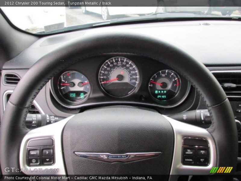 Tungsten Metallic / Black 2012 Chrysler 200 Touring Sedan