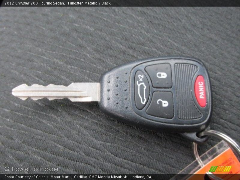 Tungsten Metallic / Black 2012 Chrysler 200 Touring Sedan