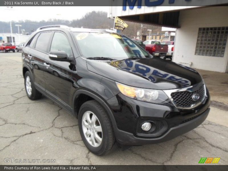 Ebony Black / Black 2011 Kia Sorento LX