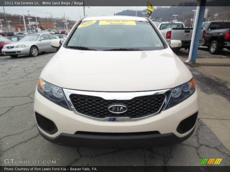 White Sand Beige / Beige 2011 Kia Sorento LX