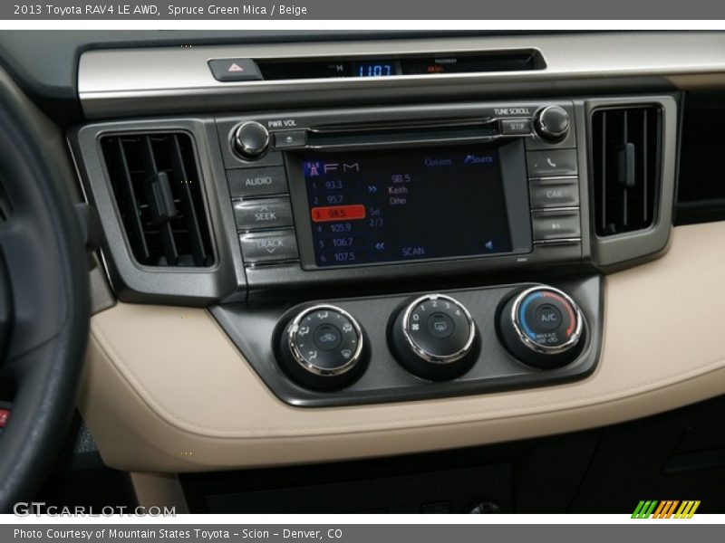 Controls of 2013 RAV4 LE AWD