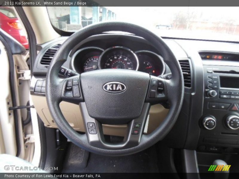 White Sand Beige / Beige 2011 Kia Sorento LX