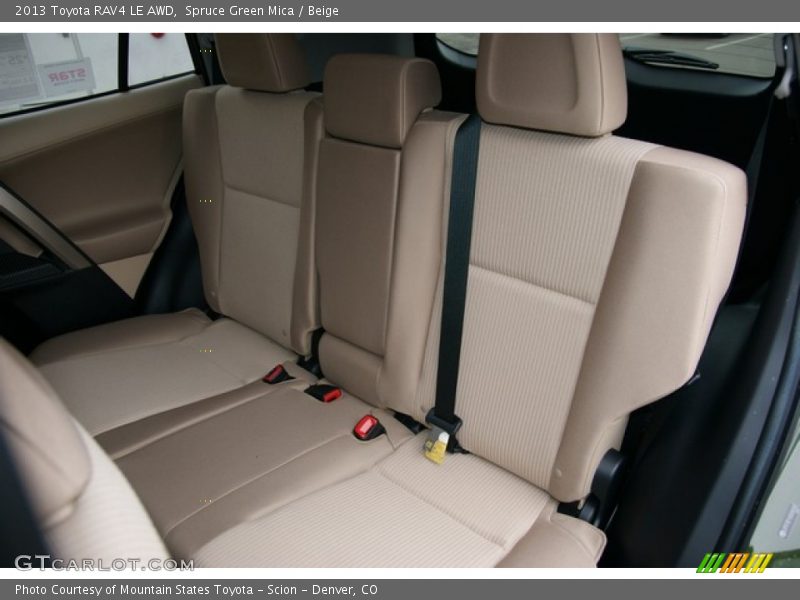 Rear Seat of 2013 RAV4 LE AWD