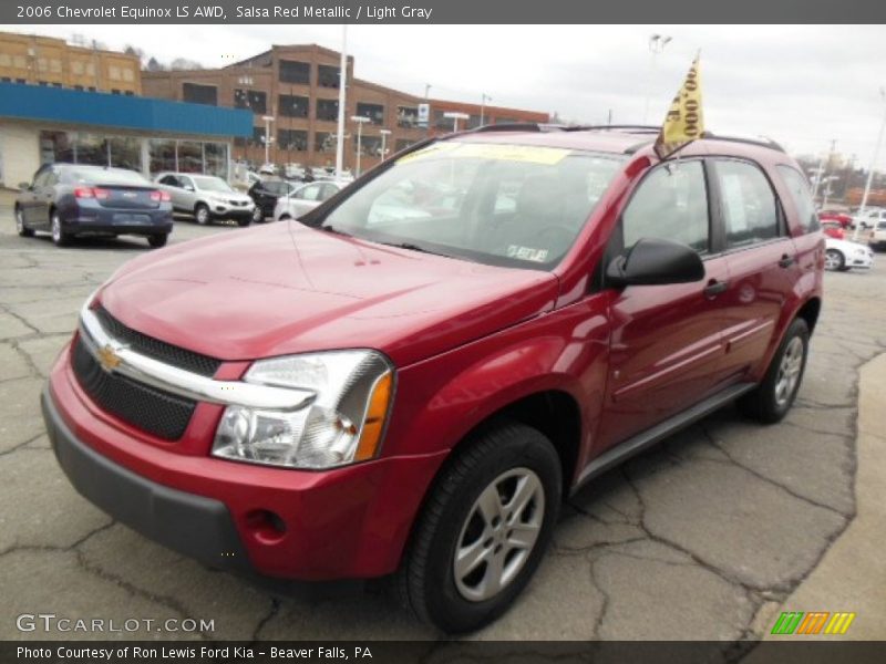 Salsa Red Metallic / Light Gray 2006 Chevrolet Equinox LS AWD