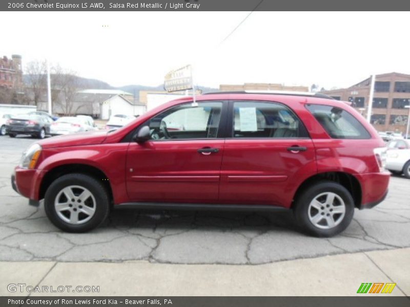 Salsa Red Metallic / Light Gray 2006 Chevrolet Equinox LS AWD