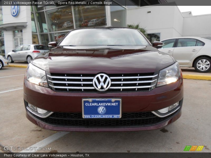 Opera Red Metallic / Cornsilk Beige 2013 Volkswagen Passat TDI SEL