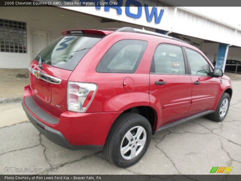 Salsa Red Metallic / Light Gray 2006 Chevrolet Equinox LS AWD