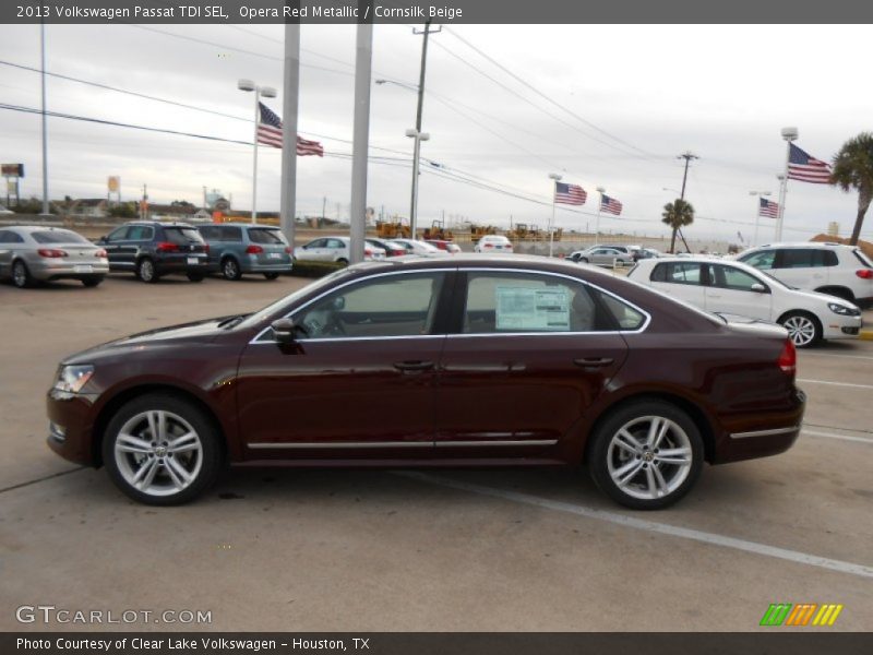 Opera Red Metallic / Cornsilk Beige 2013 Volkswagen Passat TDI SEL