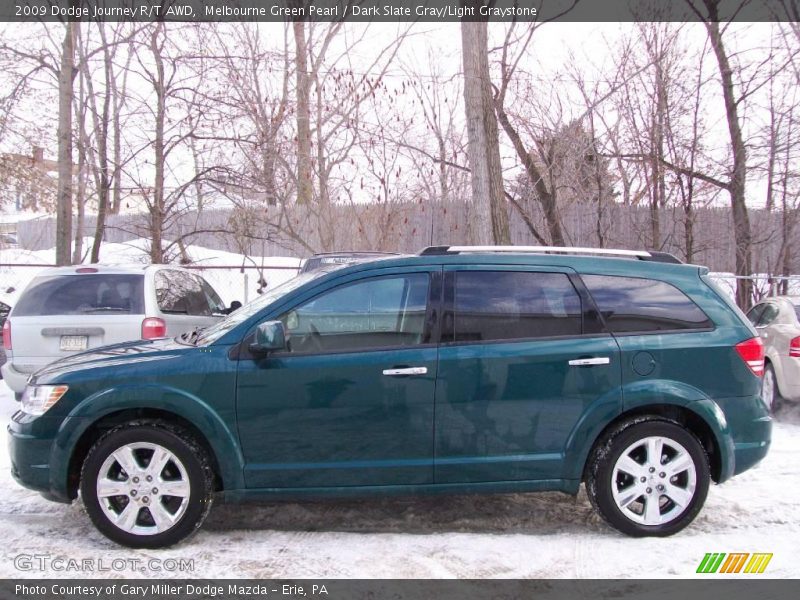 Melbourne Green Pearl / Dark Slate Gray/Light Graystone 2009 Dodge Journey R/T AWD